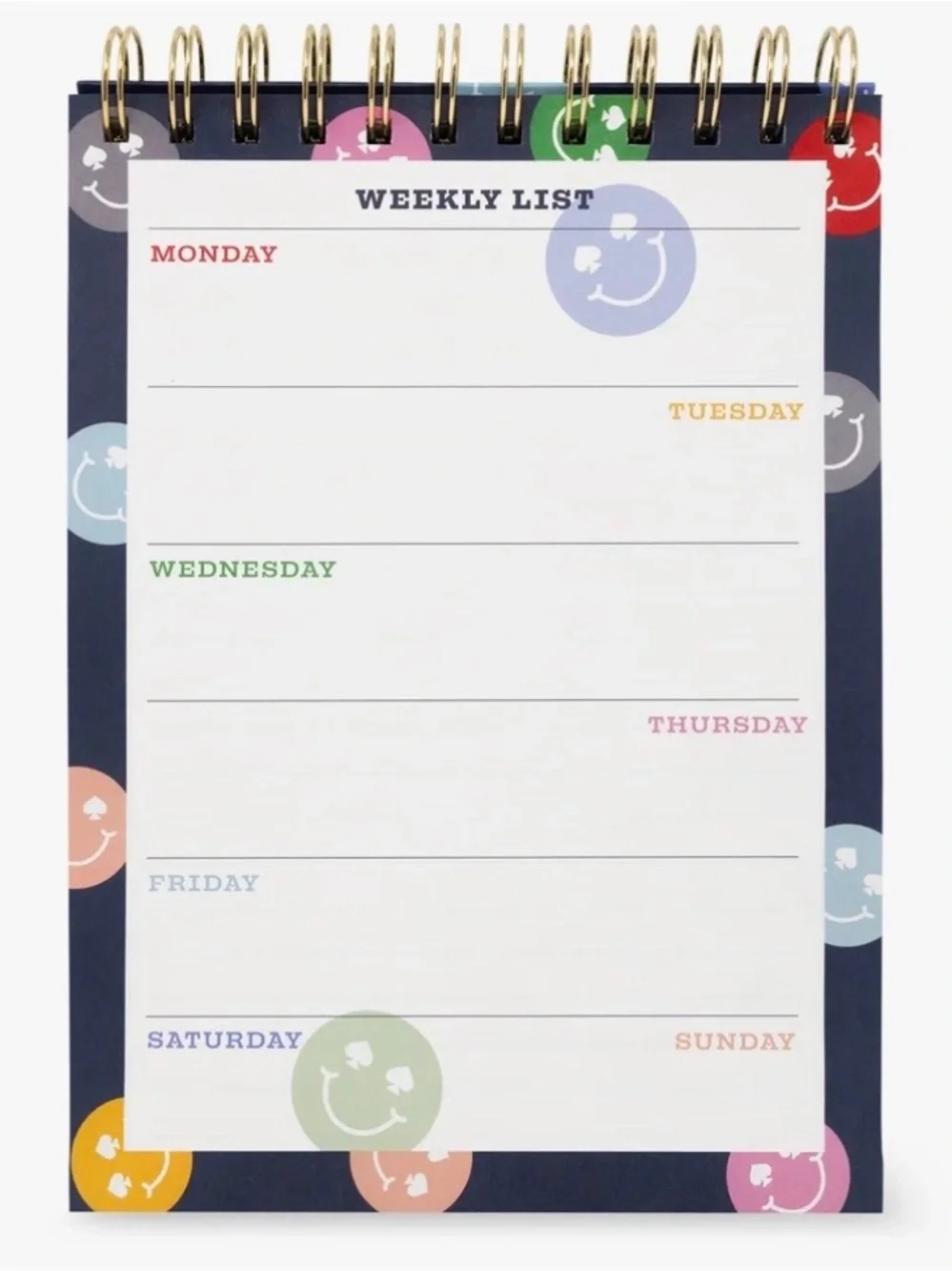 KATE SPADE BEW YORKWeekly Desktop Planner, Spade Smiley NWT